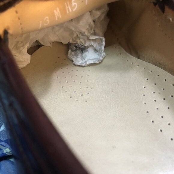 SAS Mens Size 13 M Burgundy Kiltie Tassel Leather Loafer Slip‎ On Dress Shoes - Picture 9 of 10